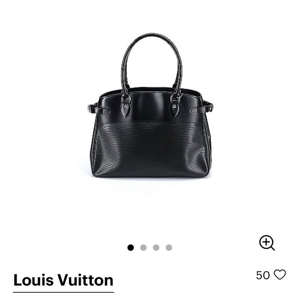 Auth Louis Vuitton blk epi‎ passy GM w/ silver hardware wallet keycase available - Picture 5 of 16